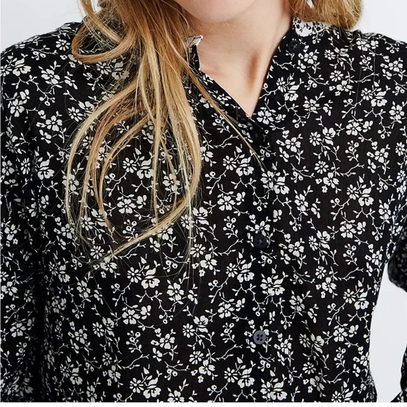 Madewell Print-Mix Meadow Shirt in Branch Floral - Picture 3 of 4